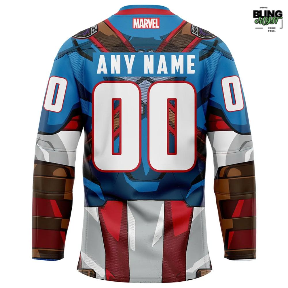 Greensboro Gargoyles Marvel Super Hero Night Special Edition Hockey Jersey