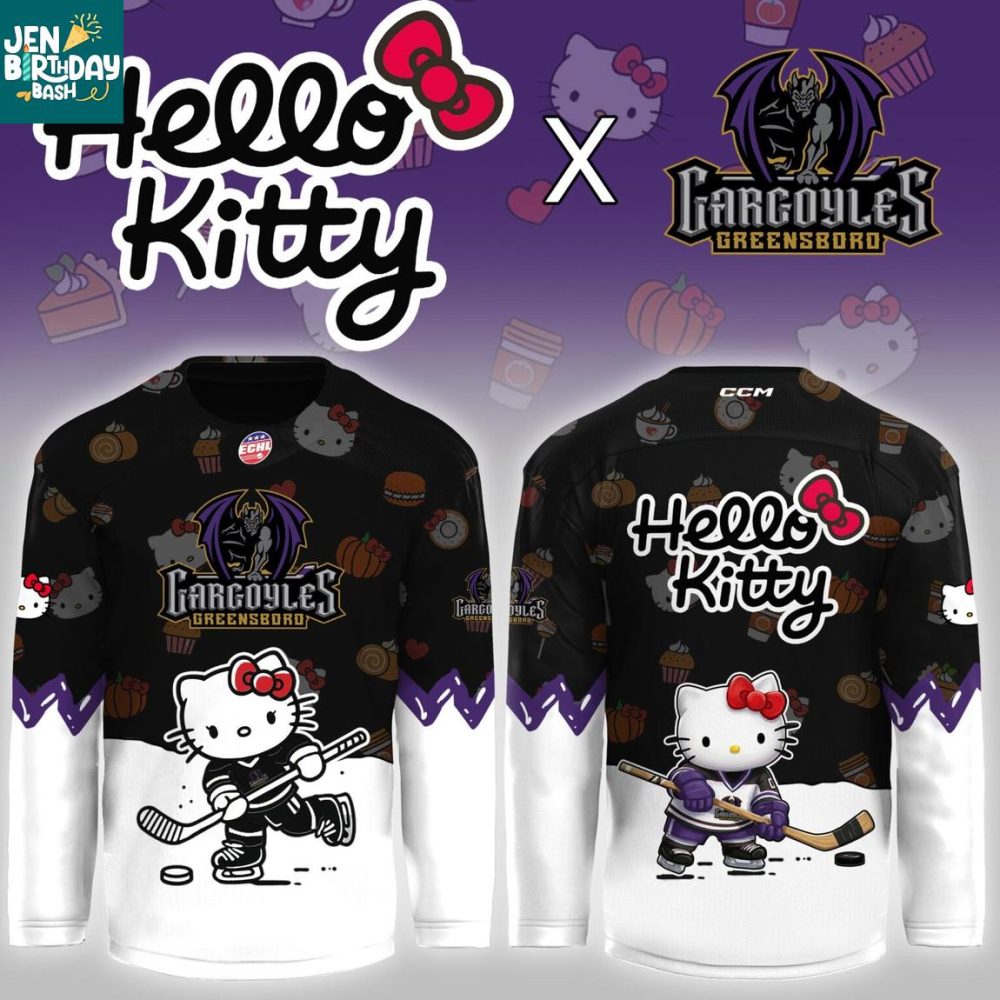 Greensboro Gargoyles X Hello Kitty Night 2026 Hockey Jersey