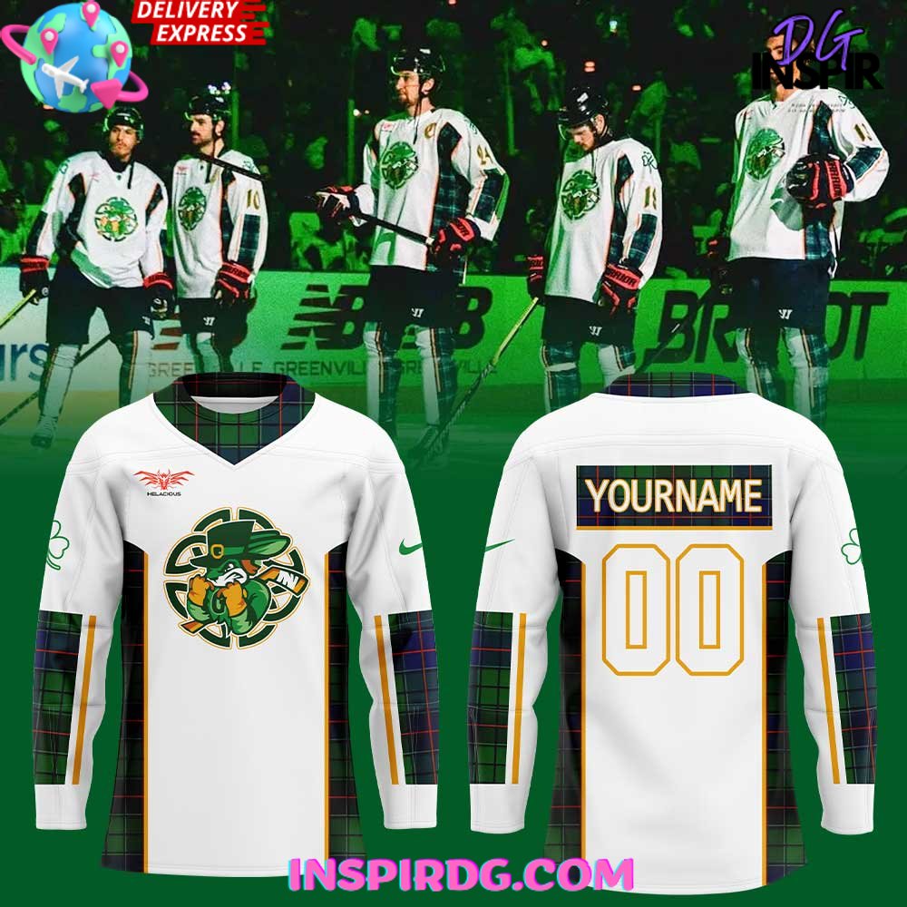 Greenville Swamp Rabbits St. Patrick’S Day 2025 Hockey Jersey