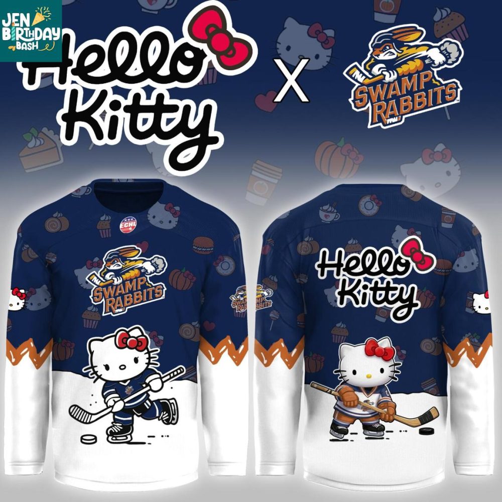 Greenville Swamp Rabbits X Hello Kitty Night 2026 Hockey Jersey