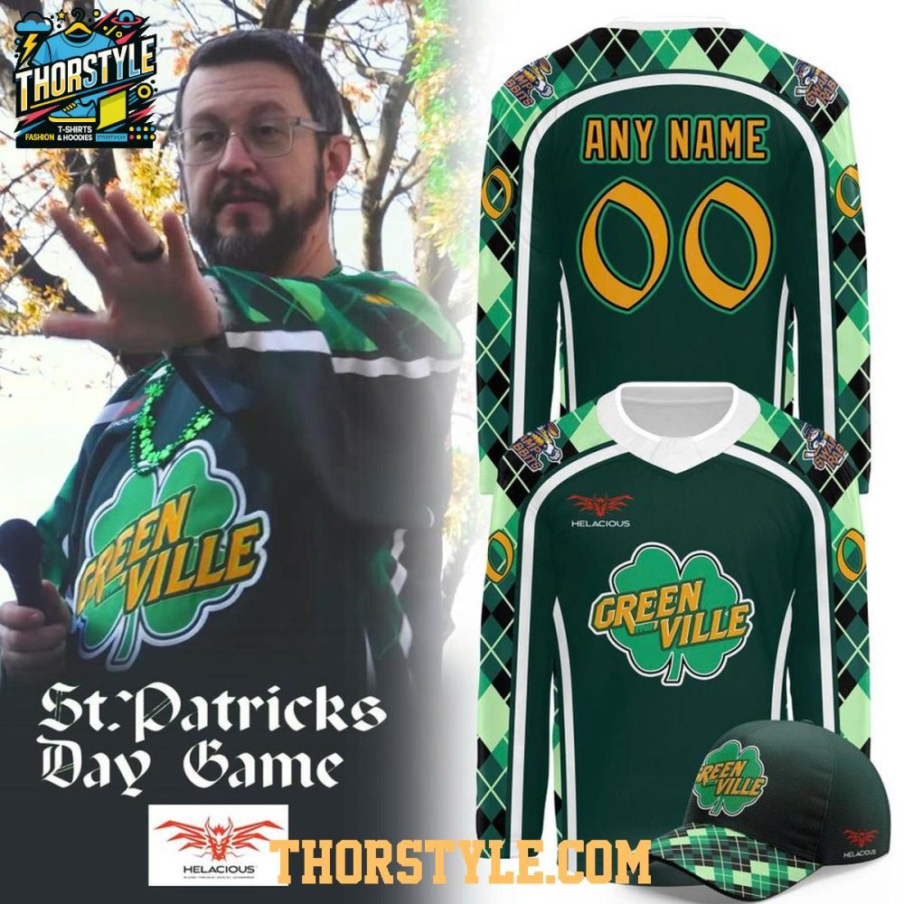 Greenville Swamp Rabbits X St. Patrick'S Day 2026 Personalized Hockey Jersey