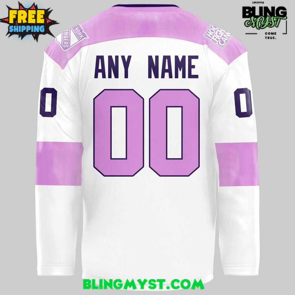 Hartford Wolf Pack Hockey Fights Cancer Special Edition Jersey
