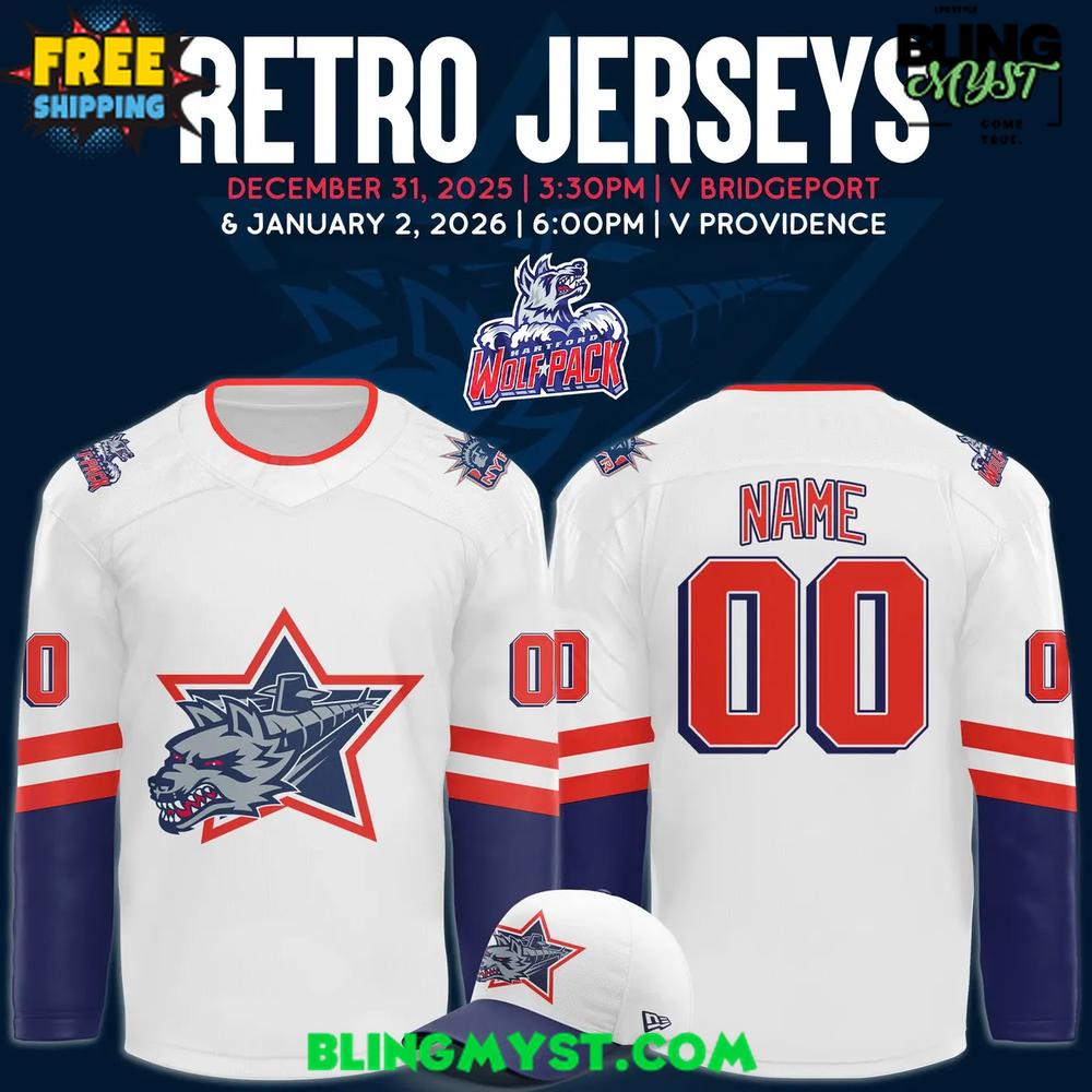 Hartford Wolf Pack Retro 2025-2026 Hockey Jersey