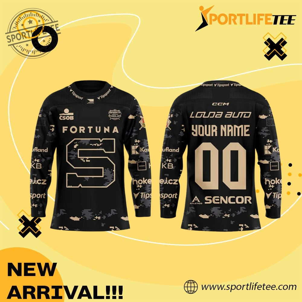 Hc Sparta Praha Sparta Give Up Hold Uniform 2026 Hockey Jersey