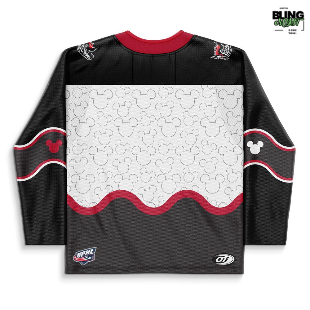 Huntsville Havoc Mickey &amp; Friends Night Hockey Jersey