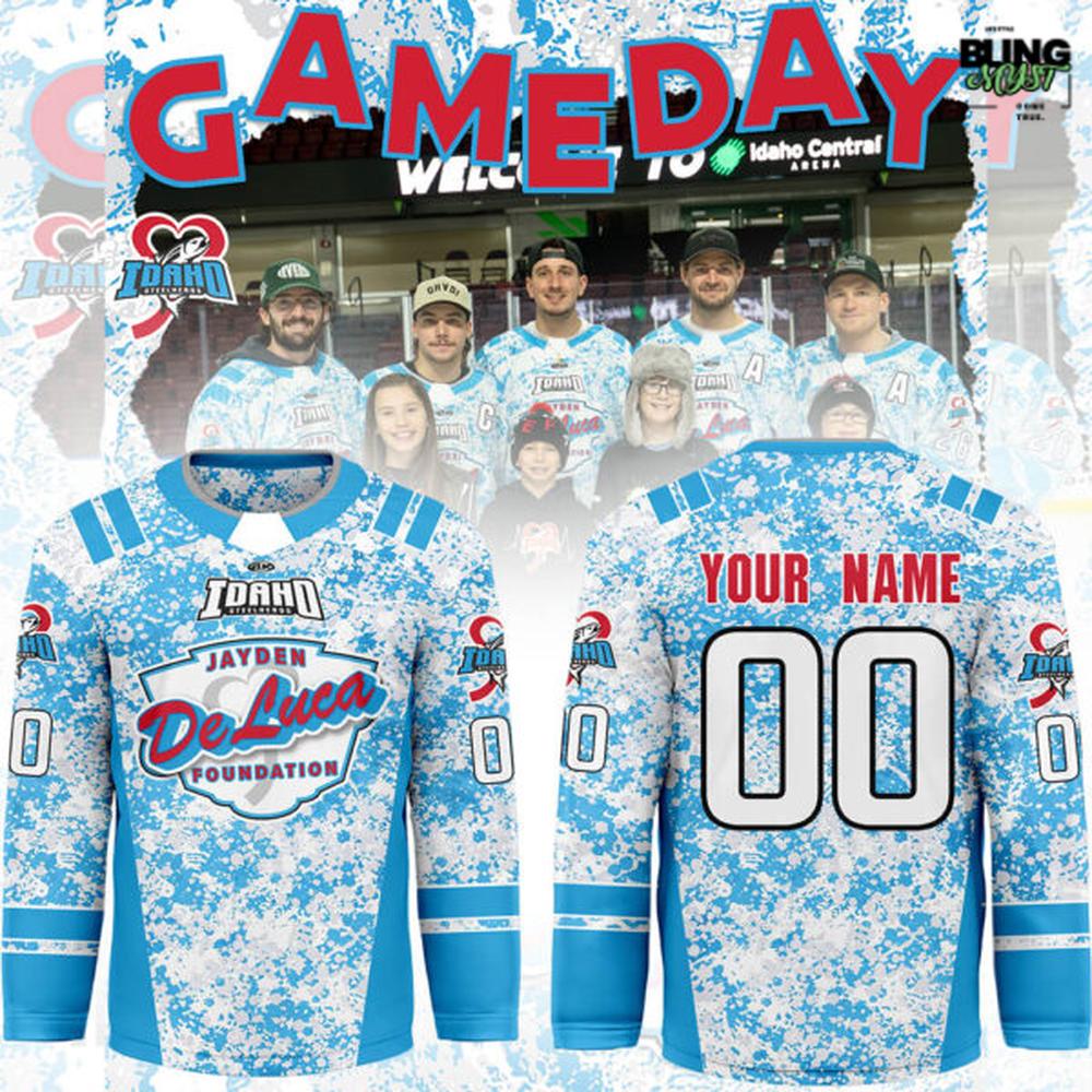 Idaho Steelheads X Jayden Deluca Special Edition Hockey Jersey