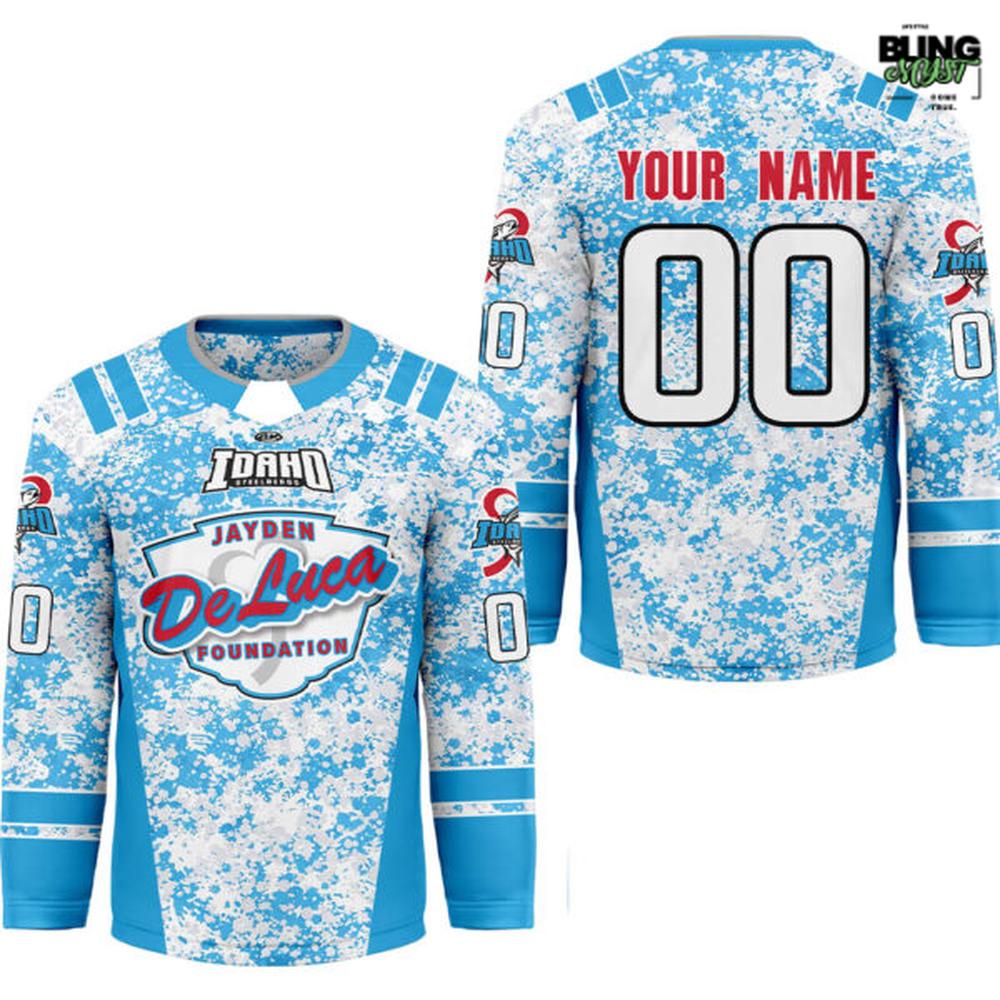Idaho Steelheads X Jayden Deluca Special Edition Hockey Jersey