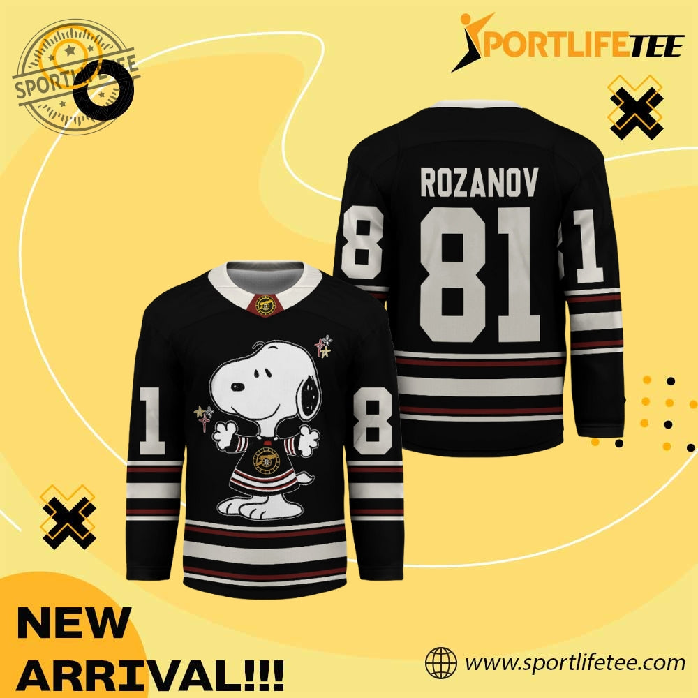 Ilya Rozanov Snoopy Heated Rivalry 2026 Hockey Jersey