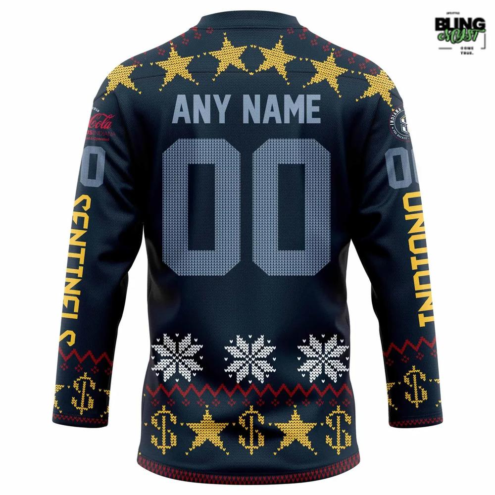 Indiana Sentinels Game-Worn 2026 Holiday Hockey Jersey