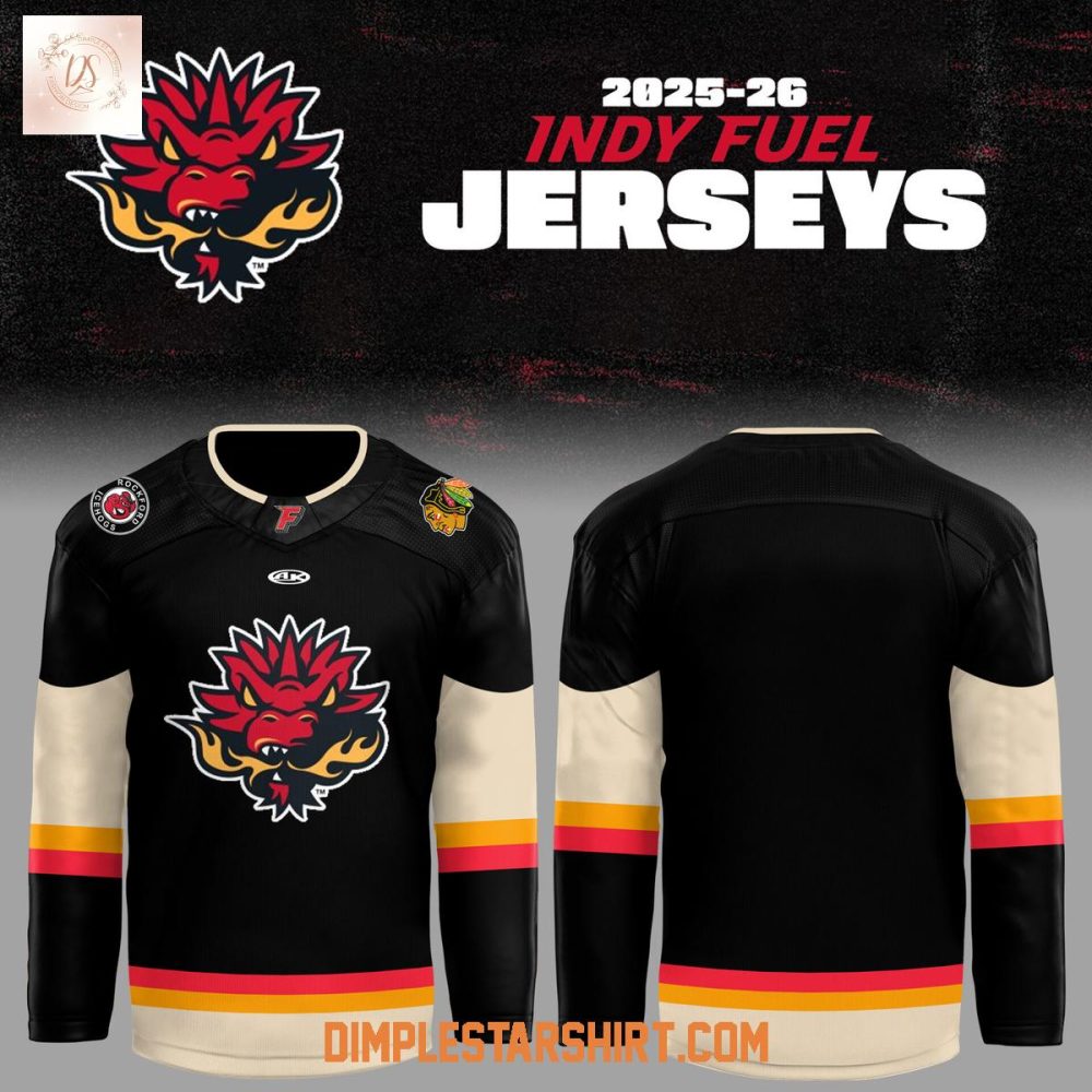 Indy Fuel New Season 2025 Black Hockey Jersey