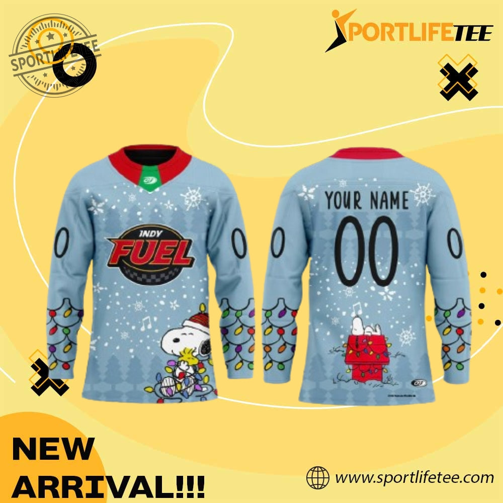 Indy Fuel X Peanuts Night Jerseys 2025 Hockey Jersey