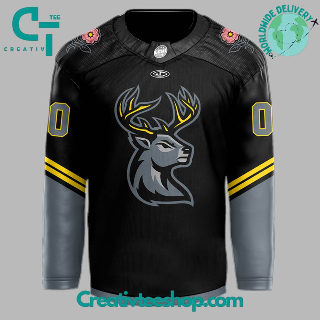 Iowa Heartlanders 2025 Kelly Cup Playoffs Special Black Hockey Jersey