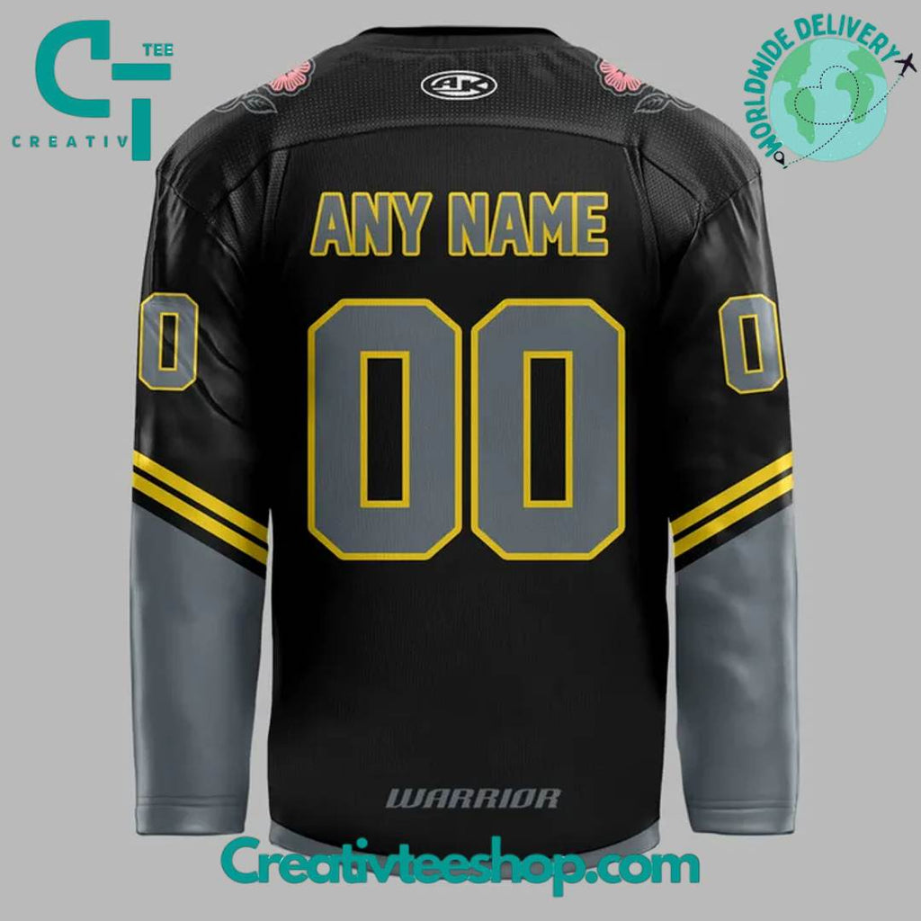 Iowa Heartlanders 2025 Kelly Cup Playoffs Special Black Hockey Jersey