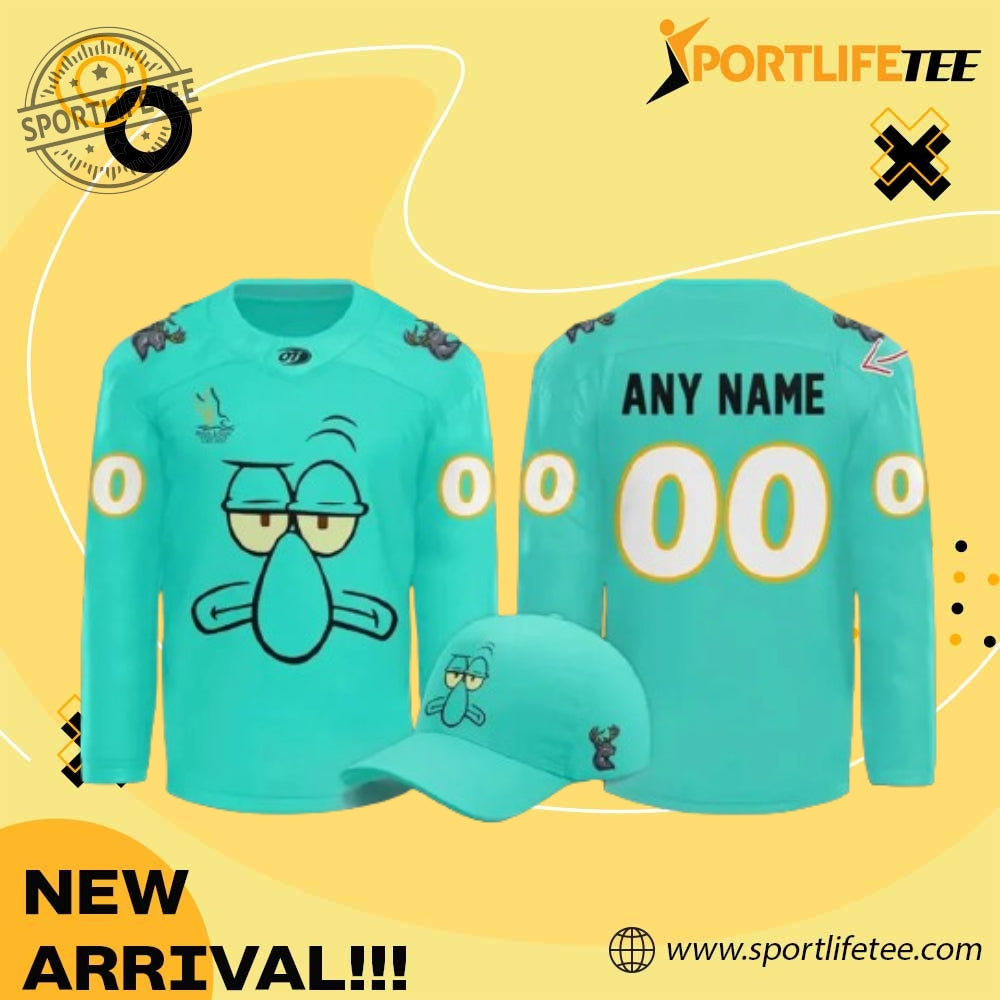 Iowa Heartlanders X Squidward 2025 Hockey Jersey