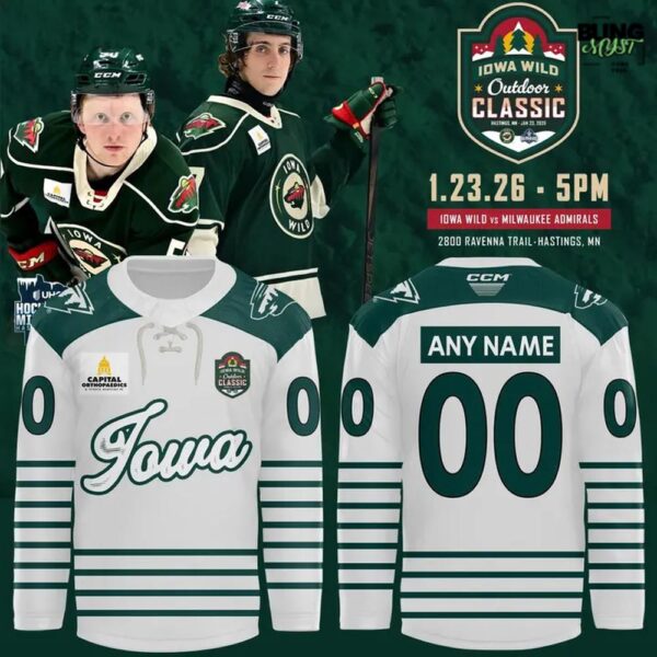 Iowa Wild Outdoor Classic 2026 Hockey Jersey