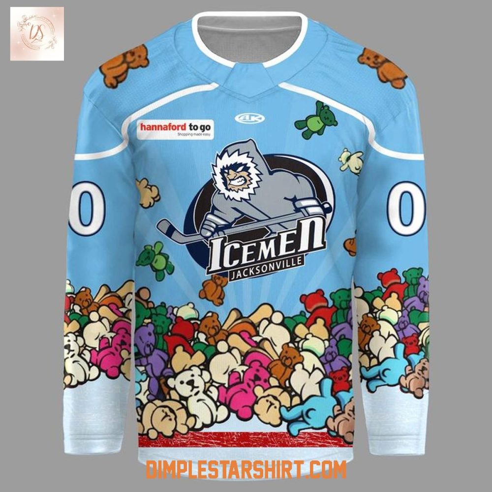 Jacksonville Icemen Our Teddy Bear Toss 2025 Hockey Jersey