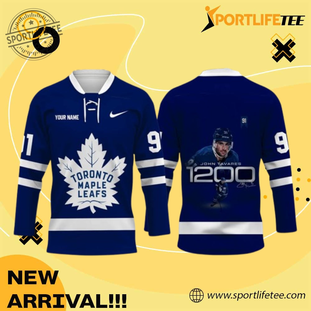 John Tavares 1200 Career Goals Hockey Jersey
