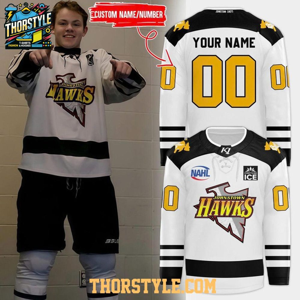 Johnstown Tomahawks Hockey Heritage X Chiefs Night 2026 Personalized Hockey Jersey