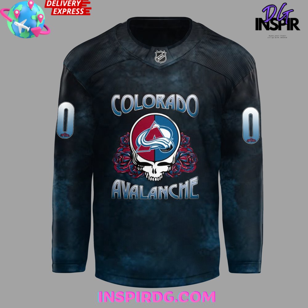 Colorado Avalanche X Grateful Dead Night 2024 Hockey Jersey