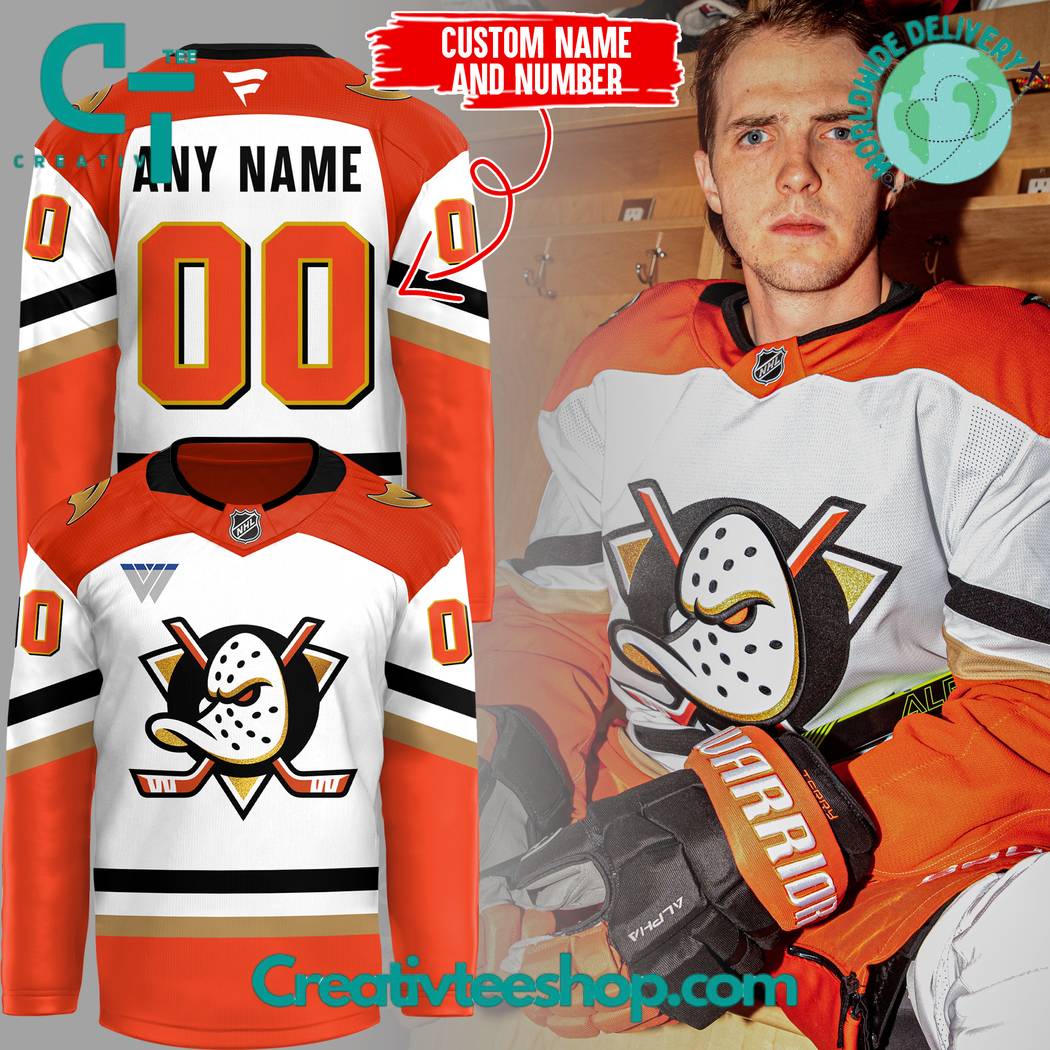 Anaheim Ducks Orange Country 2024 White Hockey Jersey