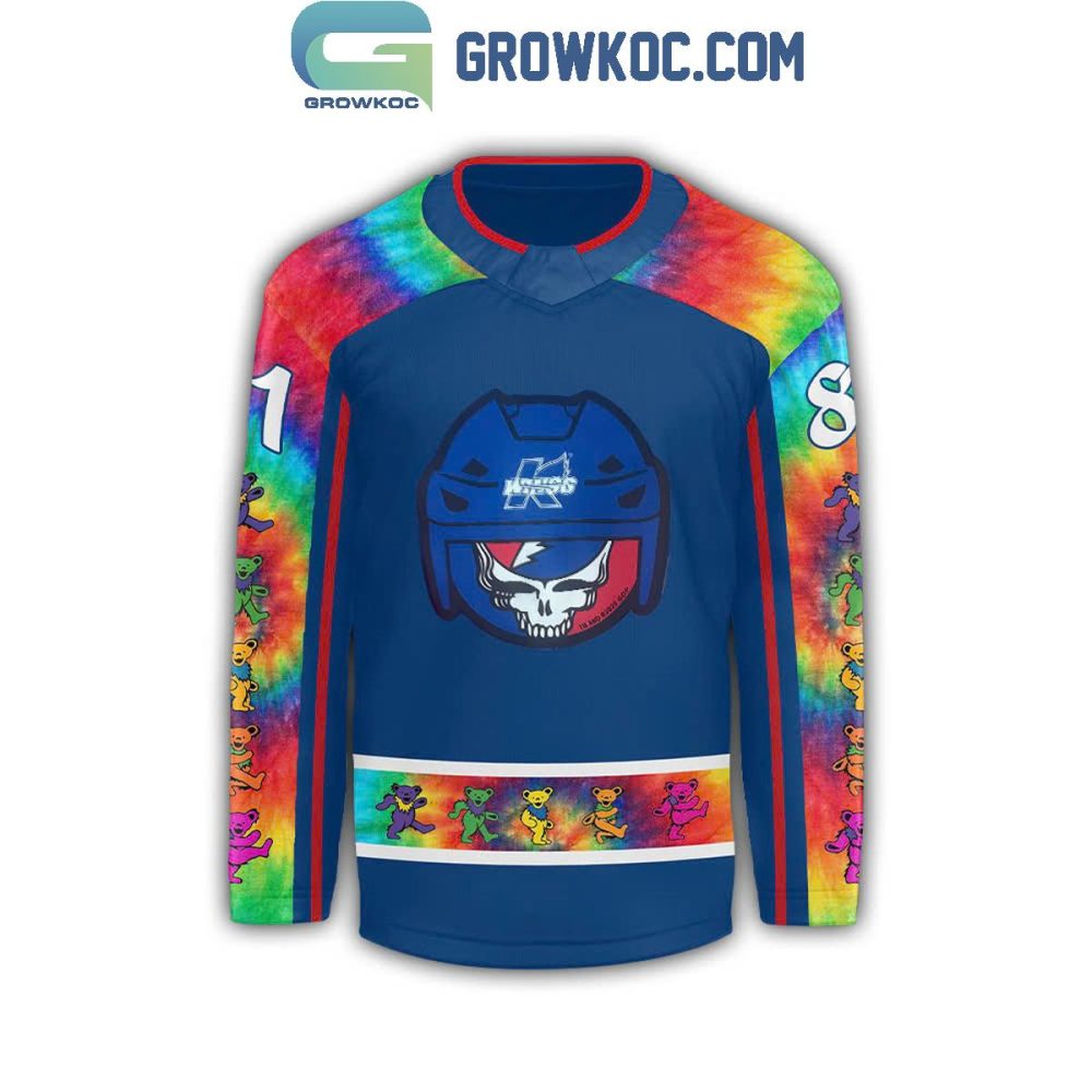 Kalamazoo Wings X Grateful Dead Personalized Hockey Jersey