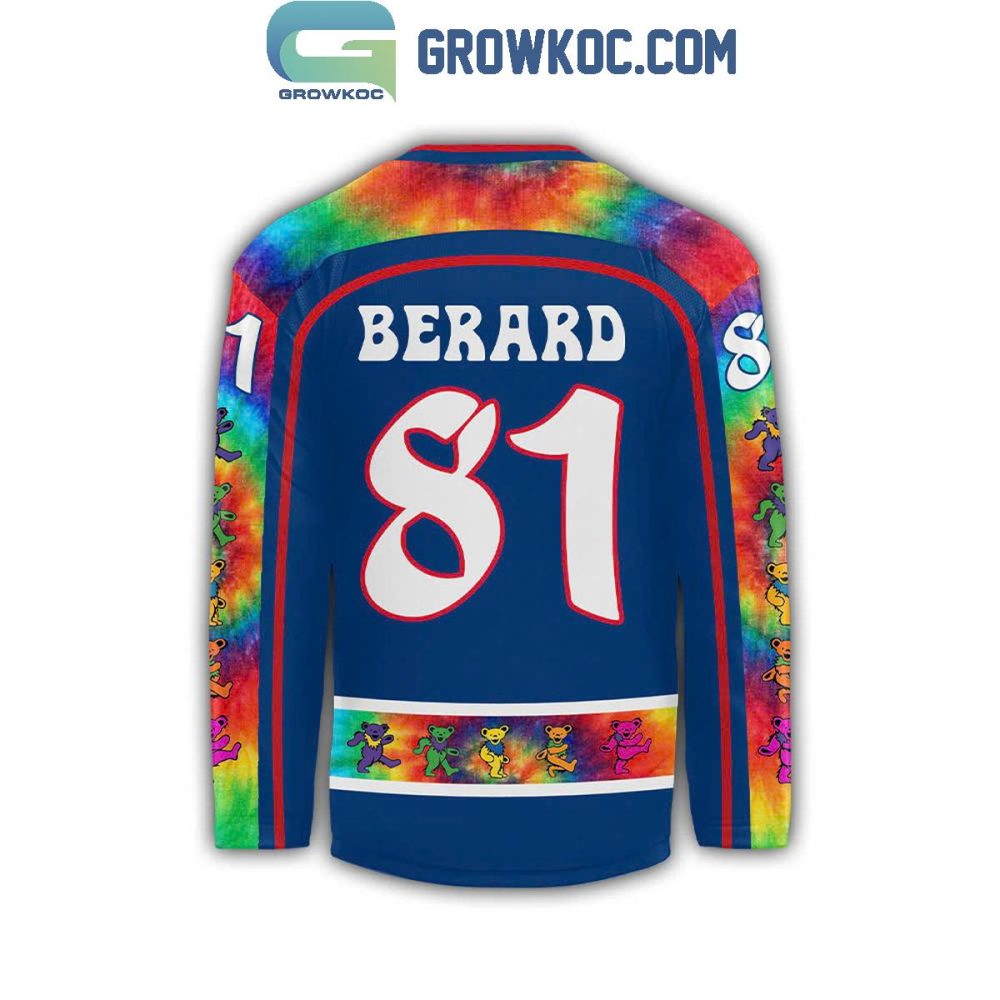 Kalamazoo Wings X Grateful Dead Personalized Hockey Jersey