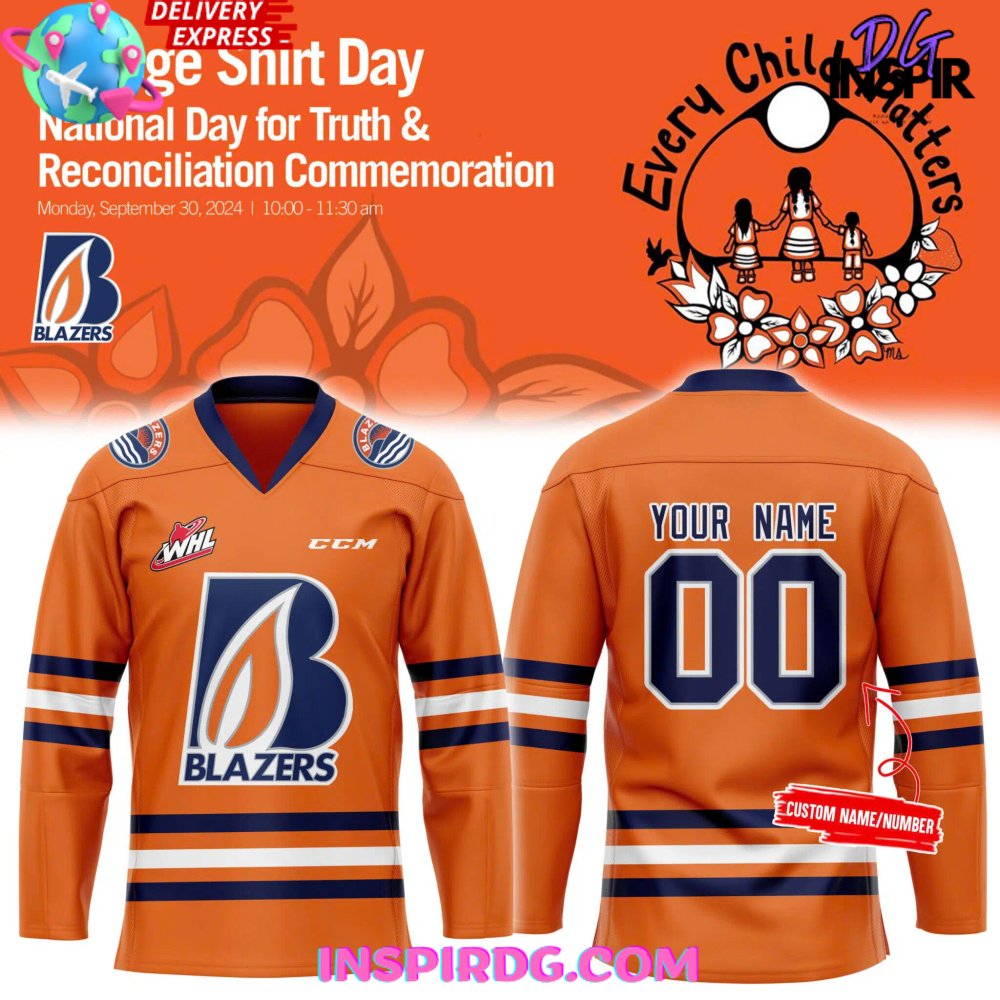 Kamloops Blazers Every Child Matters 2024 Hockey Jersey