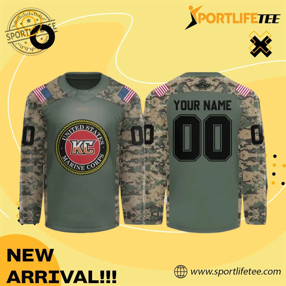 Kansas City Mavericks X Military Appreciation Night Hockey Jersey