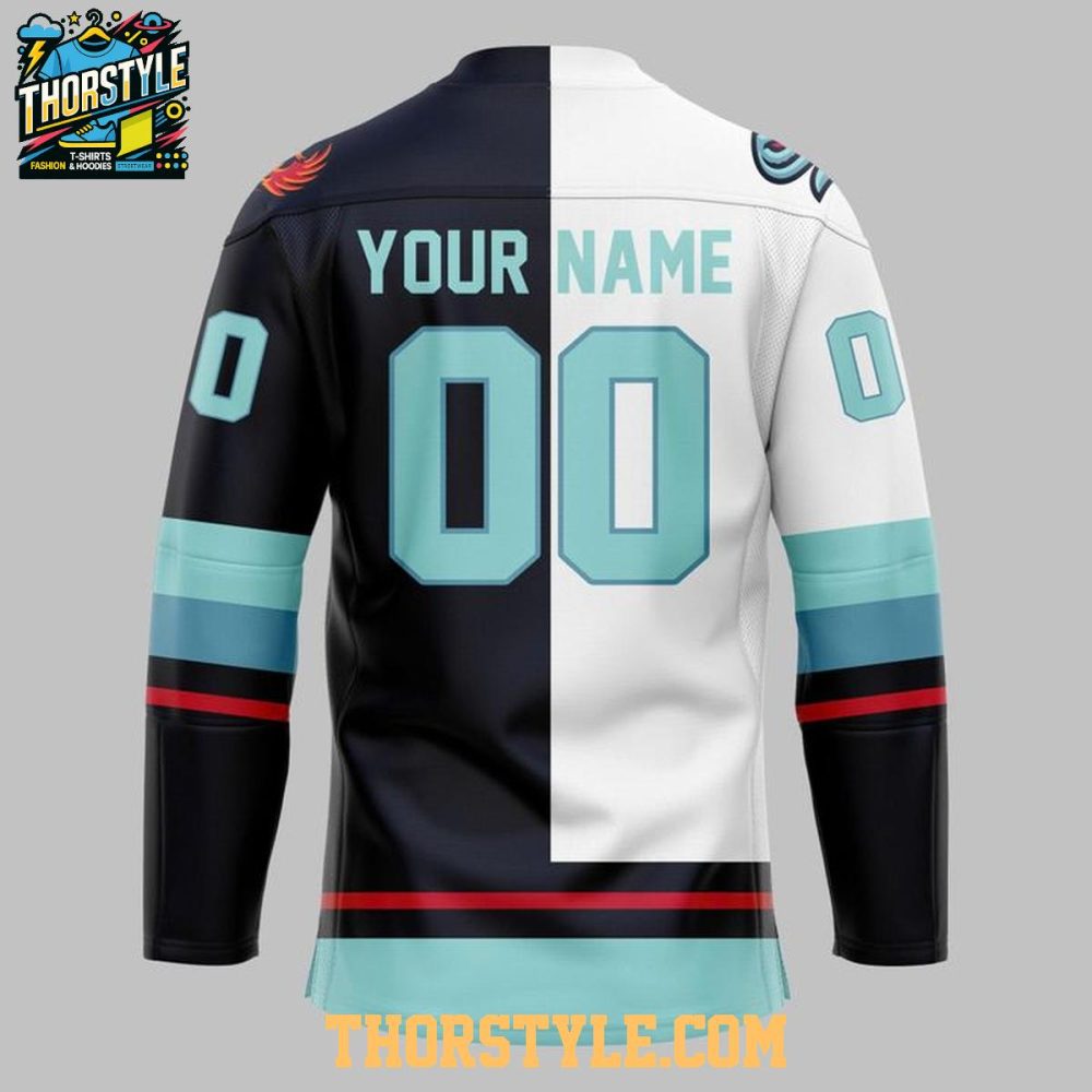 Kansas City Mavericks X Seattle Kraken 2026 Nigh Personalized Hockey Jersey