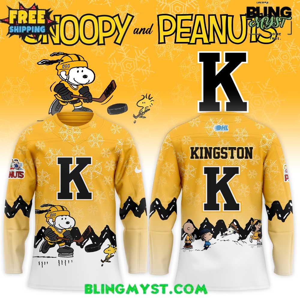 Kingston Frontenacs X Snoopy And Peanuts Special Hockey Jersey