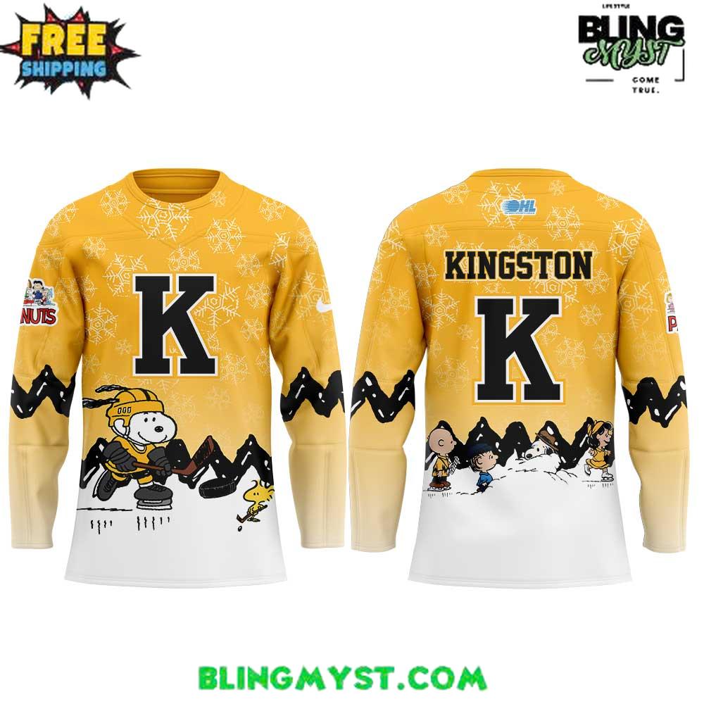 Kingston Frontenacs X Snoopy And Peanuts Special Hockey Jersey
