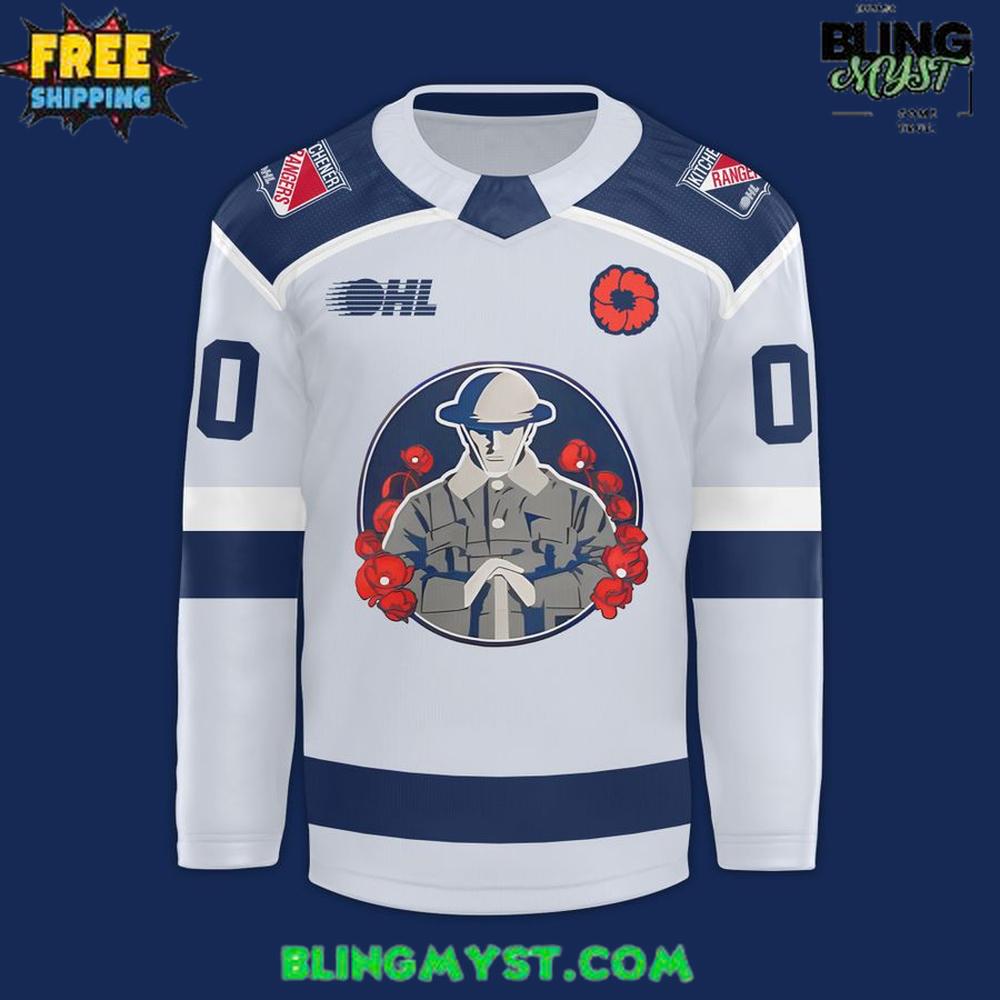 Kitchener Rangers 20Th Remembrance Day Special Hockey Jersey