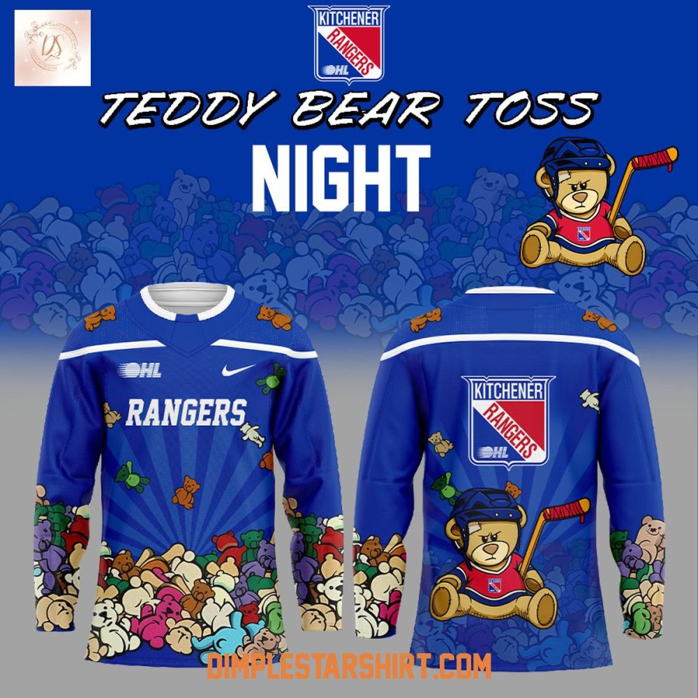 Kitchener Rangers Teddy Bear Toss Night 2025 Jersey