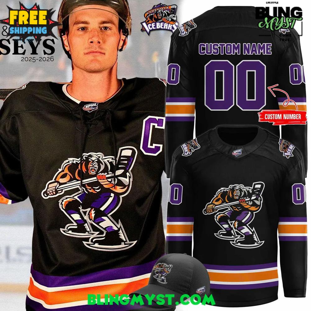 Knoxville Ice Bear Home &amp; Away 2025-2026 Hockey Jersey