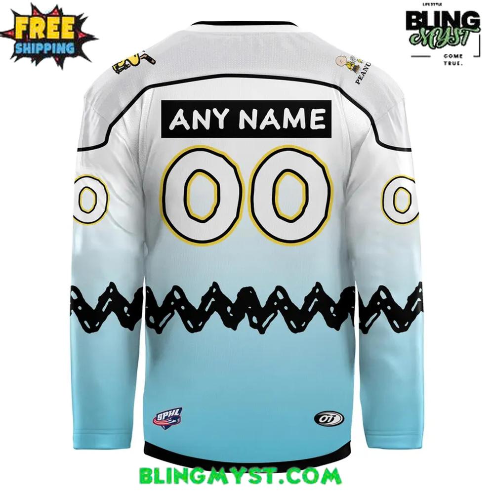 Knoxville Ice Bears 2025 Peanuts Night Edition Hockey Jersey