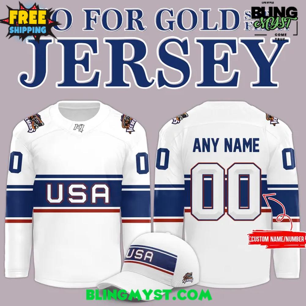 Knoxville Ice Bears Go For Gold Night 2026 Hockey Jersey