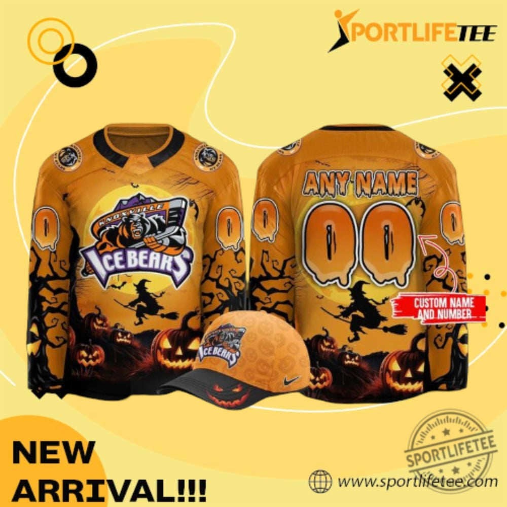Knoxville Ice Bears Happy Halloween 2025 Custom Hockey Jersey