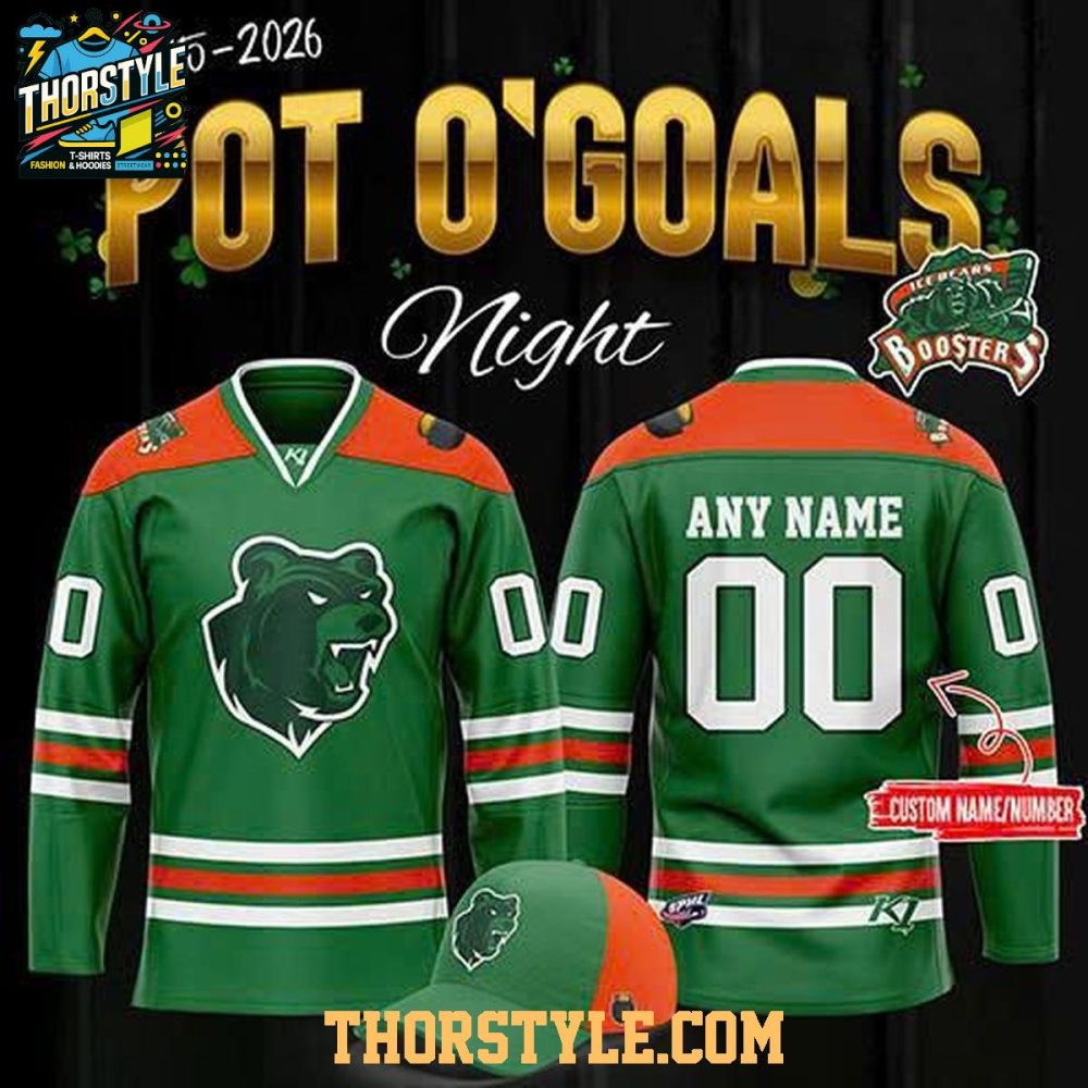 Knoxville Ice Bears Pot O' Goals 2026 Personalized Hockey Jersey