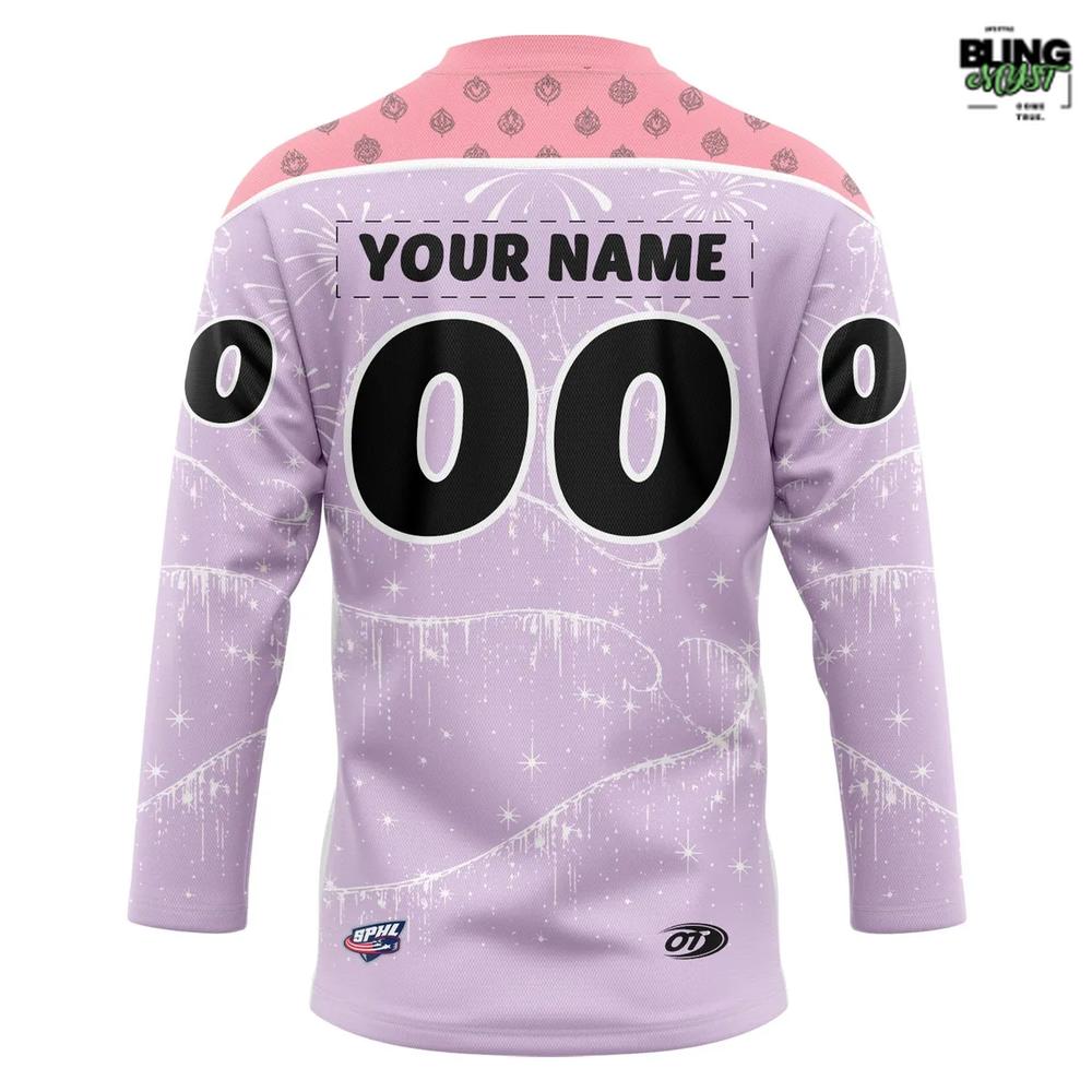 Knoxville Ice Bears Pucks &amp; Princesses Special Edition Hockey Jersey