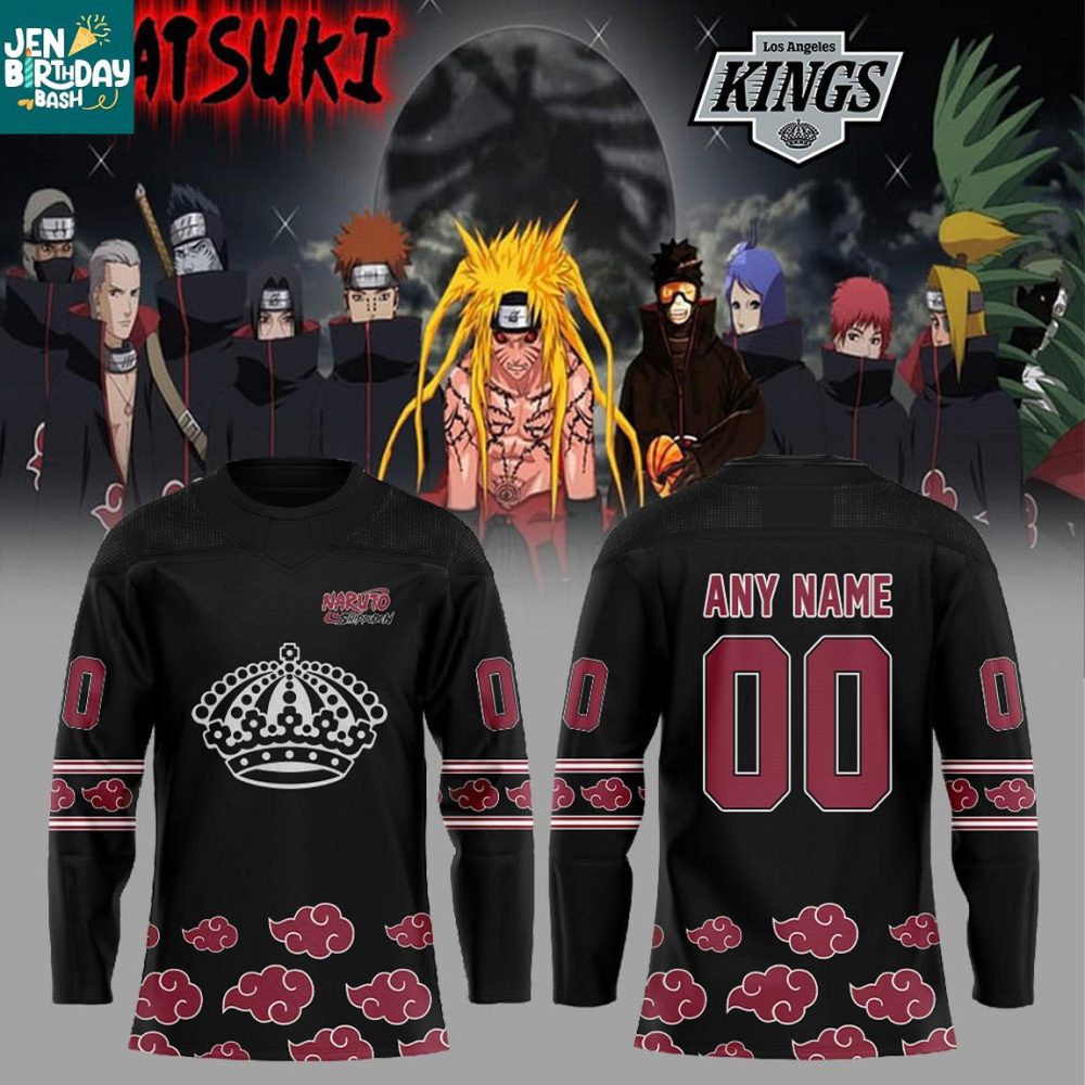 La Kings Naruto Anime 2026 Akatsuki Personalized Hockey Jersey