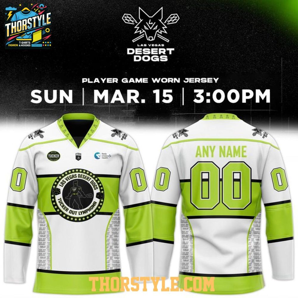 Las Vegas Desert Dogs Tucker Out Night 2026 Personalized Hockey Jersey