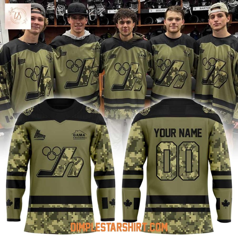 Les Olympiques De Gatineau Memorial Veterans Hockey Jersey