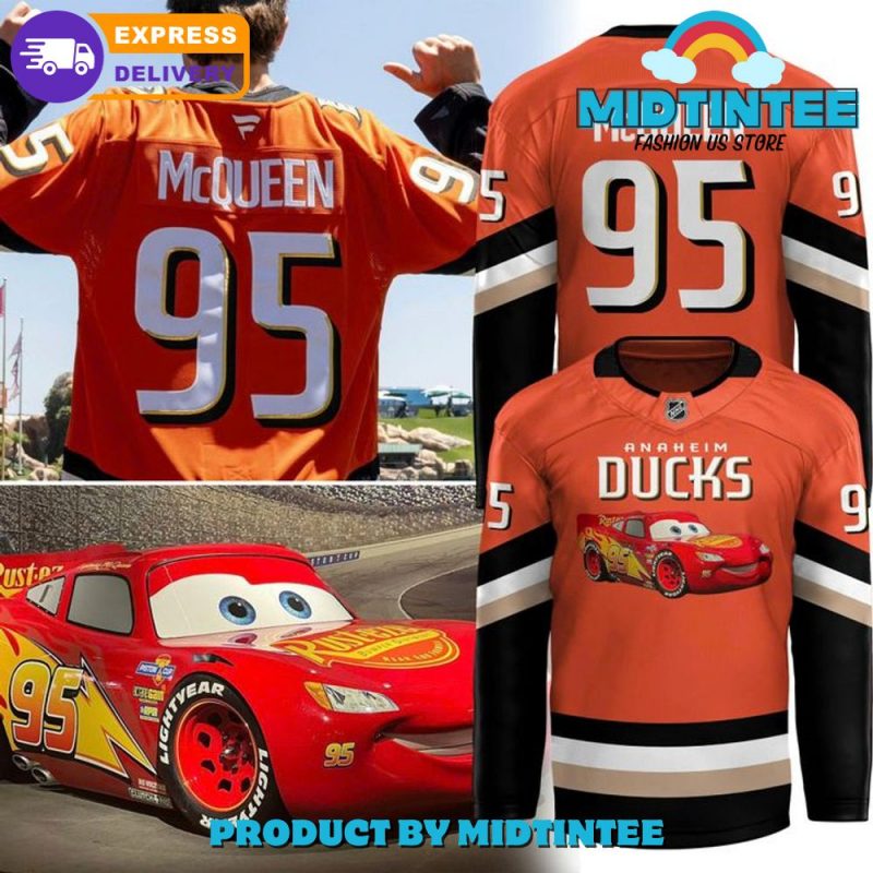 Lightning Mcqueen X Anaheim Ducks 2025 Hockey Jersey
