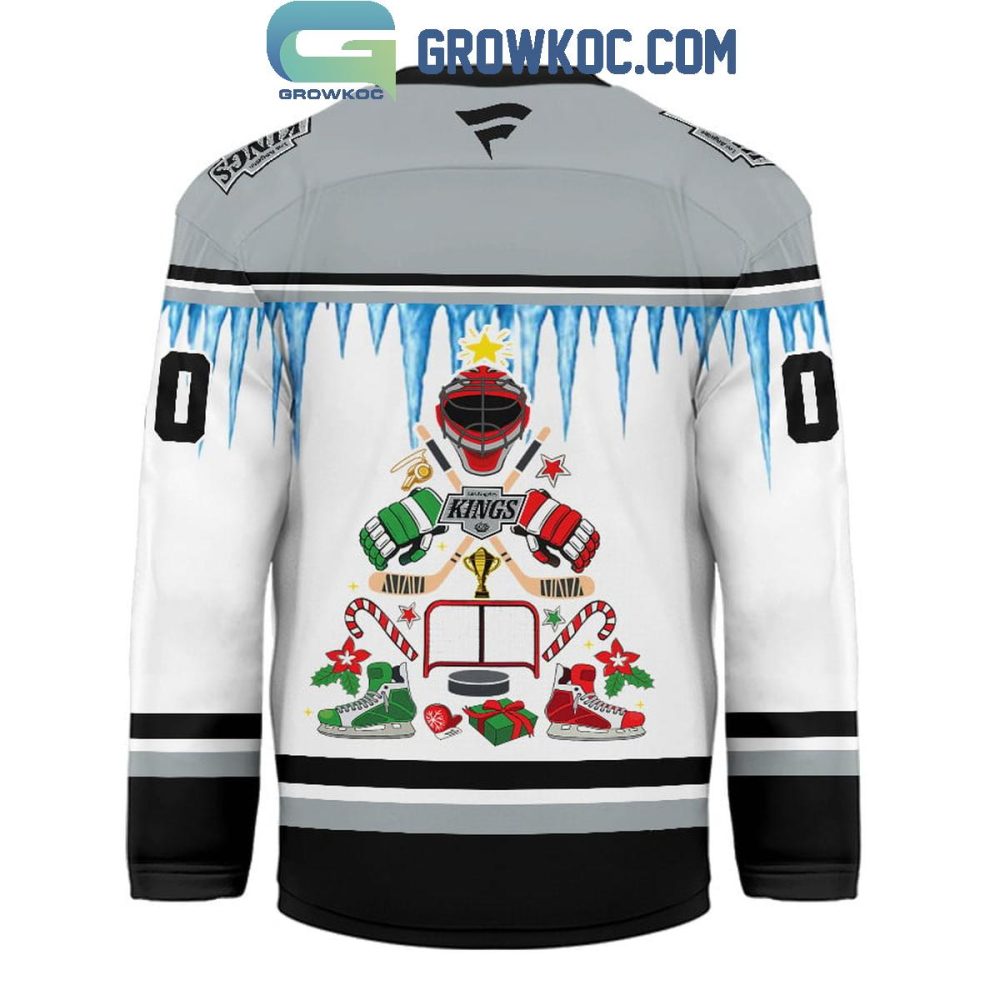 Los Angeles Kings Christmas Tree Custom Hockey Jersey