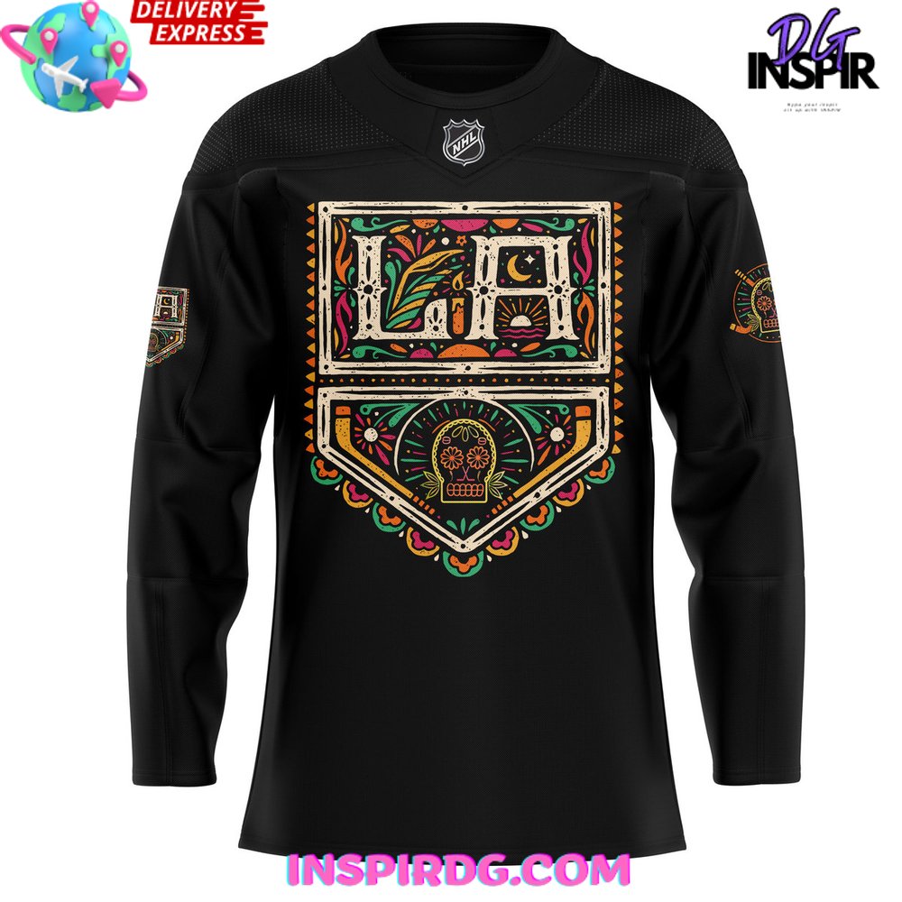 Los Angeles Kings Dia De Los Muertos Special Hockey Jersey