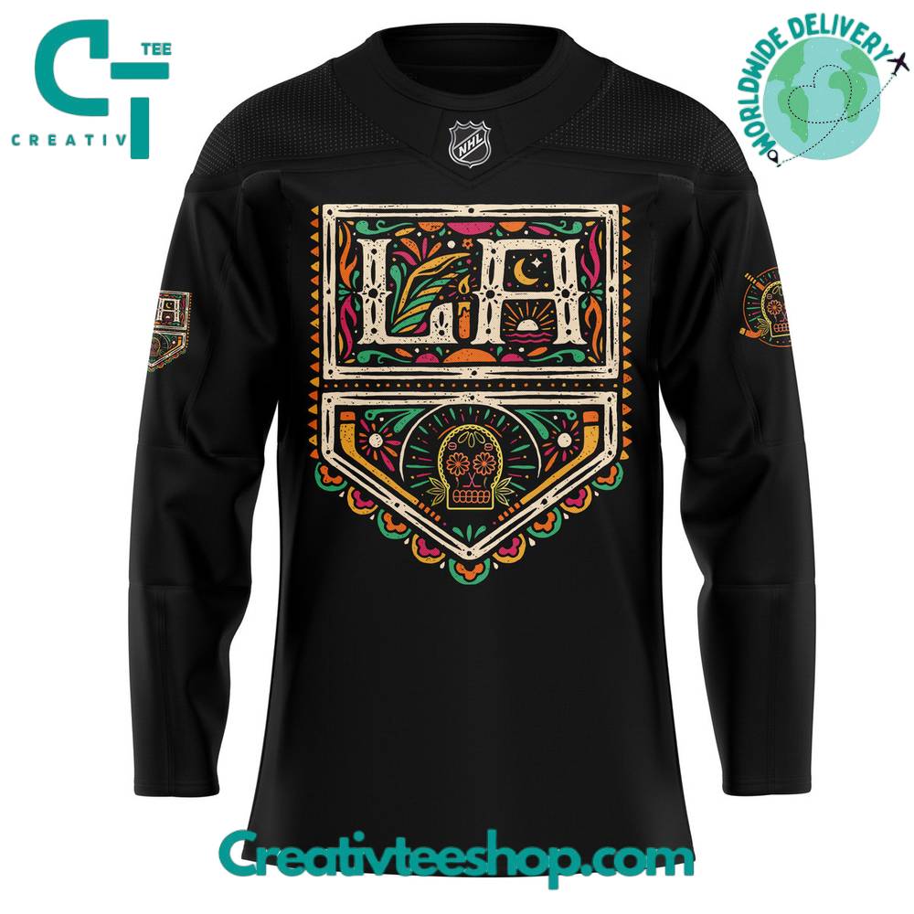 Los Angeles Kings Dia De Los Muertos Black Jersey