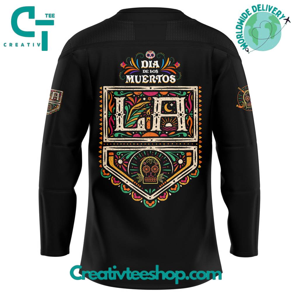 Los Angeles Kings Dia De Los Muertos Black Jersey