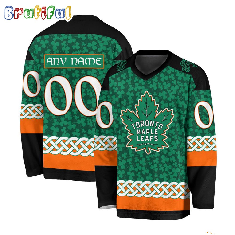 NHL Toronto Maple Leafs Jersey Special St.Patrick's Day Design Hockey Jersey