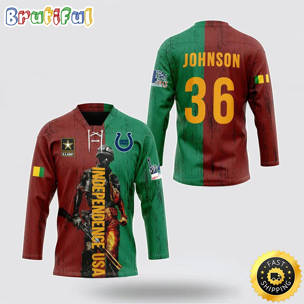 Personalized NFL Indianapolis Colts Hockey Jersey Vietnam Veterans Day Nfl Hockey Jersey For Fans