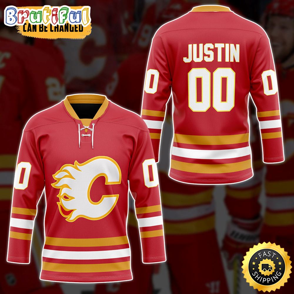 Personalized NHL Calgary Flames Hockey Jersey Nhl Hockey Jerseys